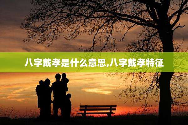 八字戴孝是什么意思,八字戴孝特征