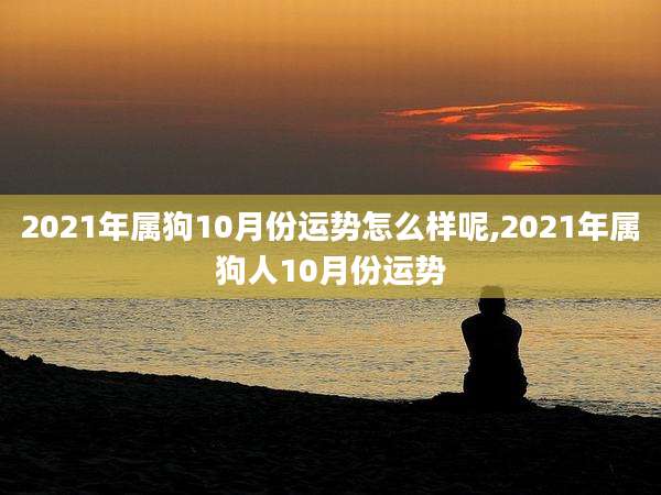 2021年属狗10月份运势怎么样呢,2021年属狗人10月份运势
