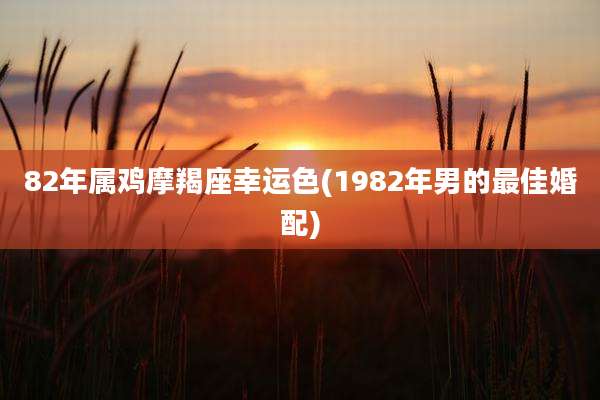 82年属鸡摩羯座幸运色(1982年男的最佳婚配)