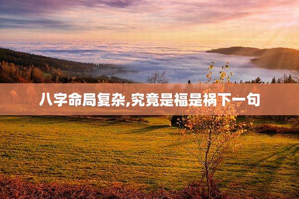 八字命局复杂,究竟是福是祸下一句