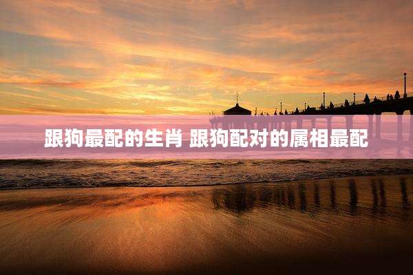 跟狗最配的生肖 跟狗配对的属相最配