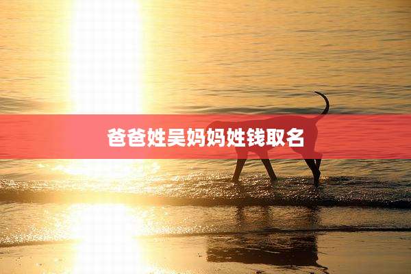 爸爸姓吴妈妈姓钱取名