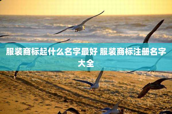 服装商标起什么名字最好 服装商标注册名字大全