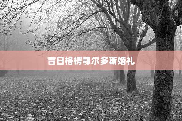 吉日格楞鄂尔多斯婚礼