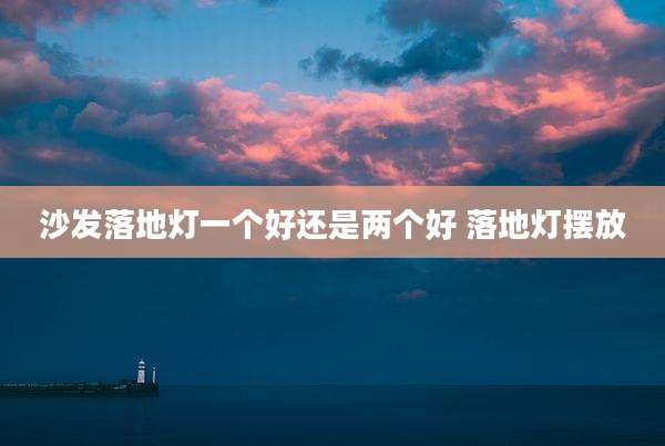 沙发落地灯一个好还是两个好 落地灯摆放