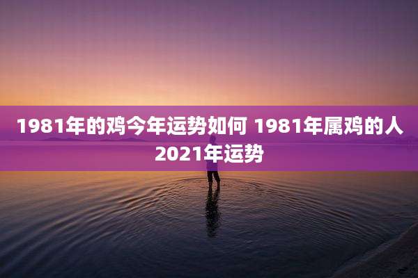 1981年的鸡今年运势如何 1981年属鸡的人2021年运势