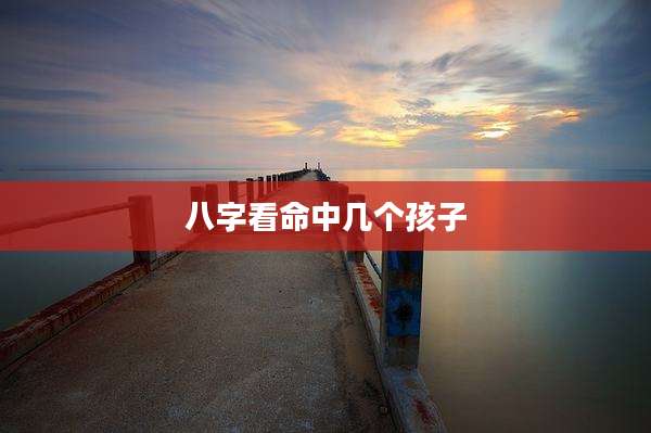 八字看命中几个孩子