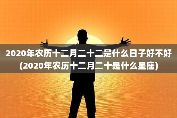 2020年农历十二月二十二是什么日子好不好(2020年农历十二月二十是什么星座)