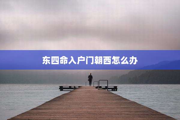 东四命入户门朝西怎么办