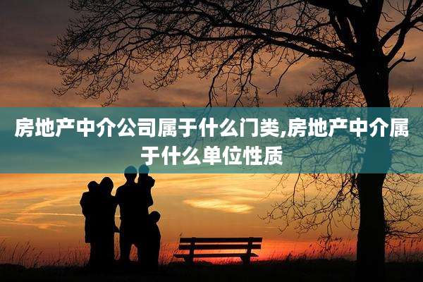 房地产中介公司属于什么门类,房地产中介属于什么单位性质