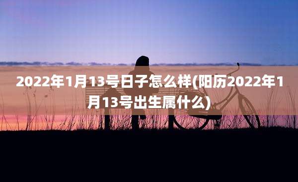 2022年1月13号日子怎么样(阳历2022年1月13号出生属什么)