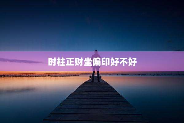 时柱正财坐偏印好不好