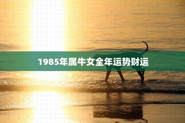 1985年属牛女全年运势财运