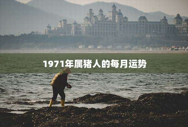 1971年属猪人的每月运势