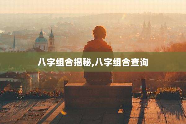 八字组合揭秘,八字组合查询