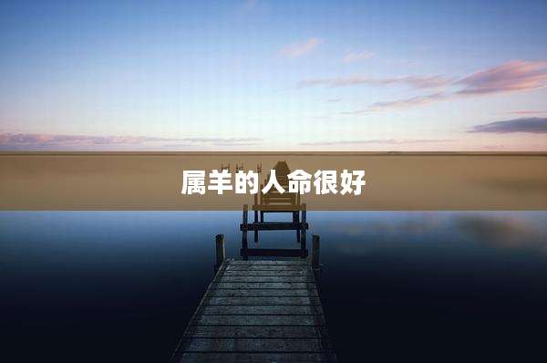 属羊的人命很好