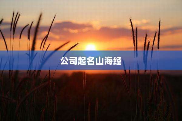 公司起名山海经