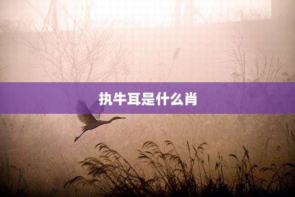 执牛耳是什么肖