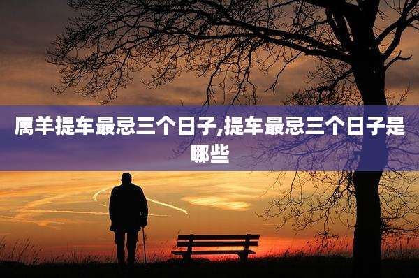 属羊提车最忌三个日子,提车最忌三个日子是哪些