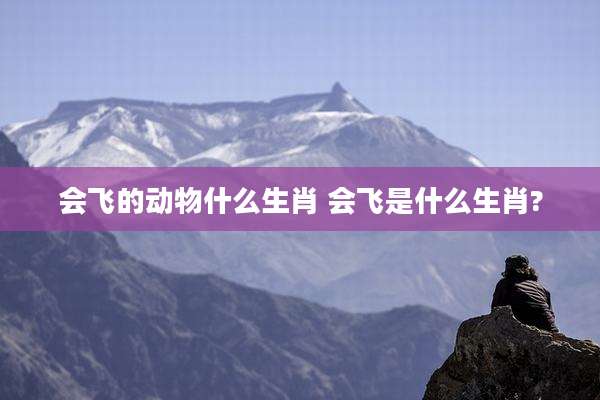 会飞的动物什么生肖 会飞是什么生肖?