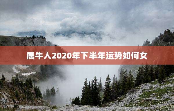 属牛人2020年下半年运势如何女