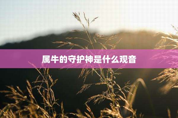 属牛的守护神是什么观音