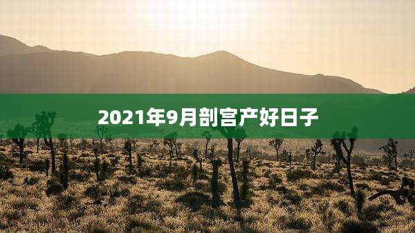 2021年9月剖宫产好日子