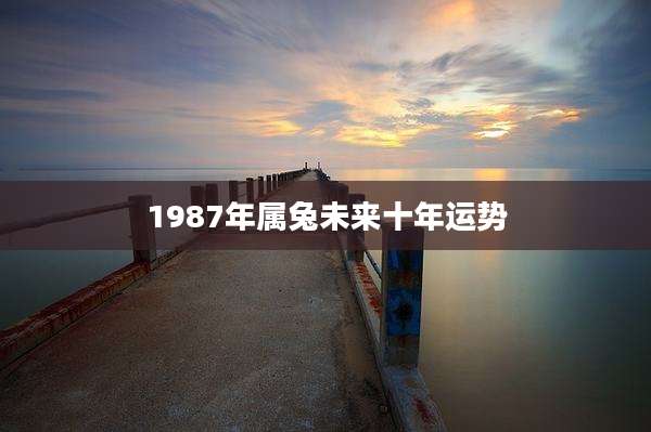 1987年属兔未来十年运势