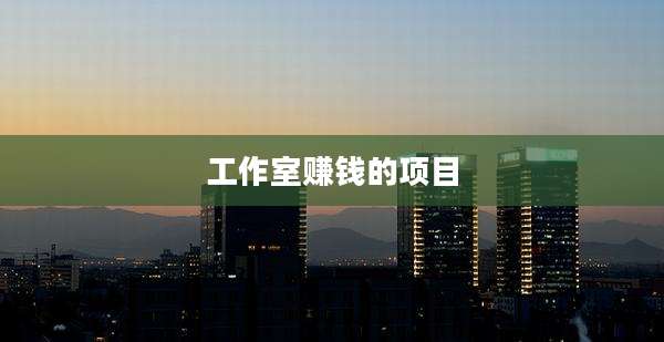 工作室赚钱的项目