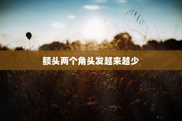 额头两个角头发越来越少