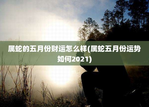 属蛇的五月份财运怎么样(属蛇五月份运势如何2021)