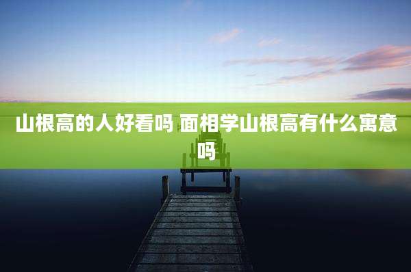 山根高的人好看吗 面相学山根高有什么寓意吗