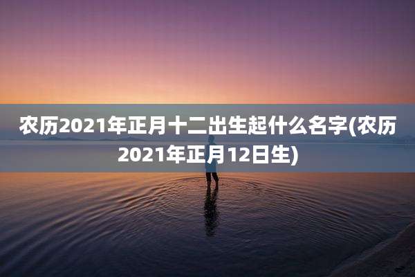 农历2021年正月十二出生起什么名字(农历2021年正月12日生)