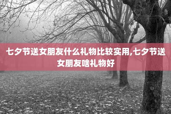 七夕节送女朋友什么礼物比较实用,七夕节送女朋友啥礼物好