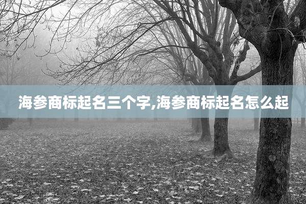 海参商标起名三个字,海参商标起名怎么起