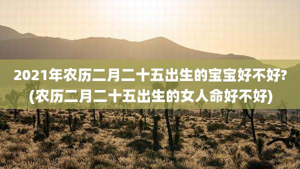 2021年农历二月二十五出生的宝宝好不好?(农历二月二十五出生的女人命好不好)
