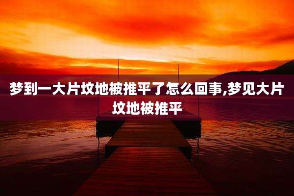 梦到一大片坟地被推平了怎么回事,梦见大片坟地被推平