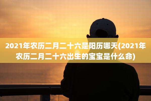 2021年农历二月二十六是阳历哪天(2021年农历二月二十六出生的宝宝是什么命)