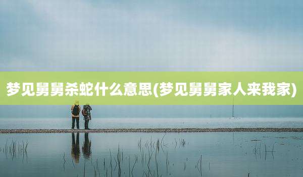 梦见舅舅杀蛇什么意思(梦见舅舅家人来我家)