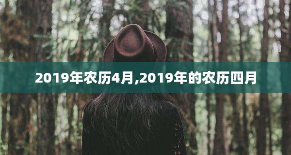 2019年农历4月,2019年的农历四月