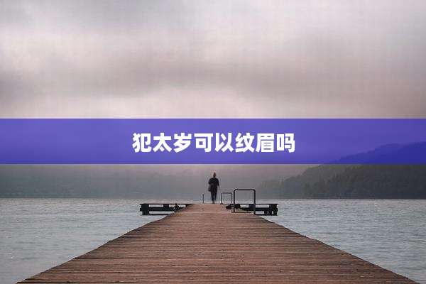 犯太岁可以纹眉吗