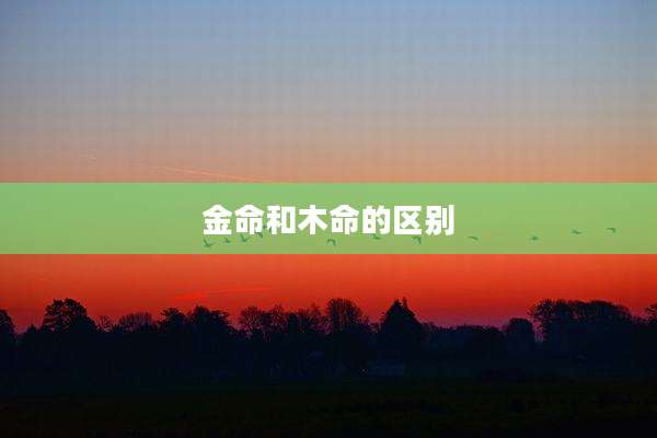 金命和木命的区别