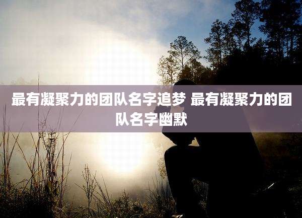 最有凝聚力的团队名字追梦 最有凝聚力的团队名字幽默