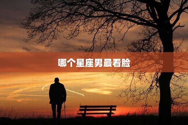 哪个星座男最看脸