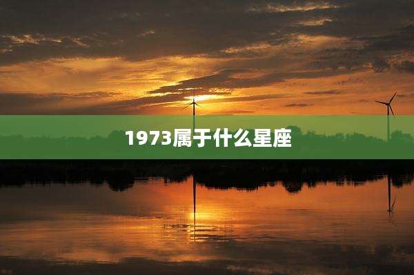 1973属于什么星座