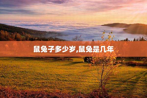 鼠兔子多少岁,鼠兔是几年