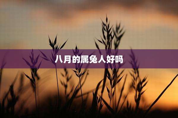 八月的属兔人好吗