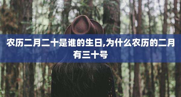农历二月二十是谁的生日,为什么农历的二月有三十号