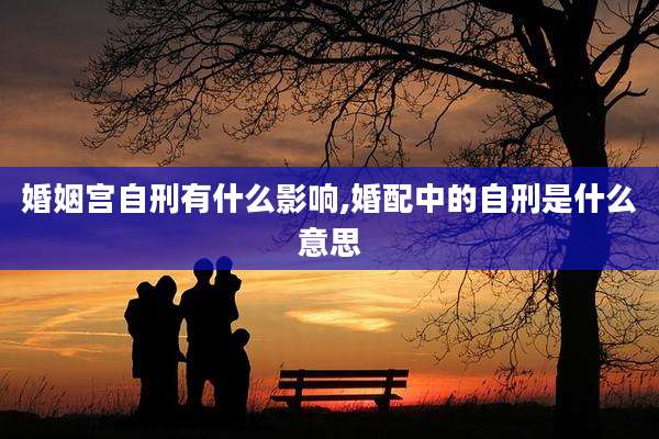 婚姻宫自刑有什么影响,婚配中的自刑是什么意思