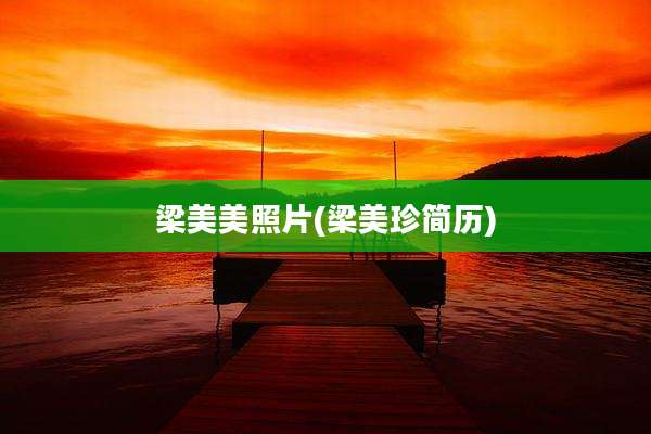 梁美美照片(梁美珍简历)